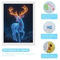 thumbnail image 3 of Diamond Art Kit for Adults, Glowing Deer Enchanted Antlers Night Diamond Painting for Adults Beginners, 5D DIY Diamond Art Painting Kits, Colorful Diamond Painting Craft for Home Decor 12x16, 3 of 7