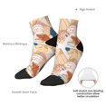 thumbnail image 4 of Bingfone Tropical Beach Sea Shell Design Patterned Men's Women's Casual Cotton Socks, 4 of 5