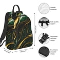thumbnail image 2 of Disketp Green Marble Mochila Ligera e Impermeable, Mochila de Día Resistente para Viajes, Senderismo y Uso Diario para Hombre y Mujer, 2 of 7
