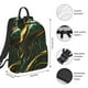 thumbnail image 2 of Disketp Green Marble Mochila Ligera e Impermeable, Mochila de Día Resistente para Viajes, Senderismo y Uso Diario para Hombre y Mujer, 2 of 7