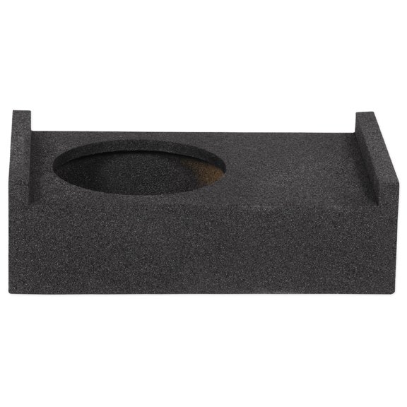 ROCKVILLE RQT10 10" Bedliner Sprayed Shallow Sealed Car/Truck Sub Box Enclosure