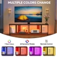 thumbnail image 5 of Pinmoco LED TV Stand for TVs up to 65'', Expandable Side by Side or Stacking TV Stand with Storage, Rustic, 5 of 10