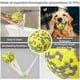 thumbnail image 5 of Pelota para perros amarilla y gris, juguete indestructible, material interactivo, flotante, para perros grandes, medianos y pequeños (1 unidad), 5 of 5