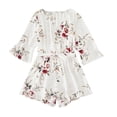 thumbnail image 3 of Mommy and Me Matching Clothes Mother Daughter Floral One Piece Jumpsuit Short Romper, 3 of 6