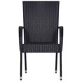 thumbnail image 5 of vidaXL 5 Piece Garden Dining Set Black, 5 of 5