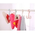 thumbnail image 2 of WRISTBIQUE Pink ABS Rotatable Hooks 4Pcs 5.7x2.2x2.2in Home Users Coat Hangers, 2 of 8