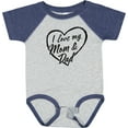thumbnail image 3 of Inktastic I Love My Mom and Dad in Black Chalk Heart Boys or Girls Baby Bodysuit, 3 of 5
