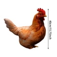 thumbnail image 3 of 16Inch Realistic Hen Plush Doll Cute Stuffed Throw Pillow Soft and Comforting Sleep Companion for Home Desktop Decoration Ideal Gift (1PC), 3 of 4