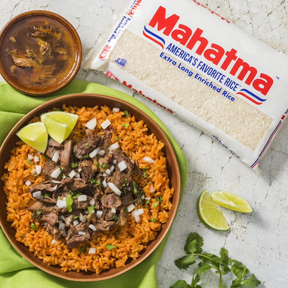 Mahatma Enriched Exrta Long Grain White Rice 1 Lb Bag (Pack of 3)