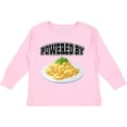 thumbnail image 3 of Inktastic Powered by Macaroni and Cheese Boys or Girls Long Sleeve Toddler T-Shirt, 3 of 5