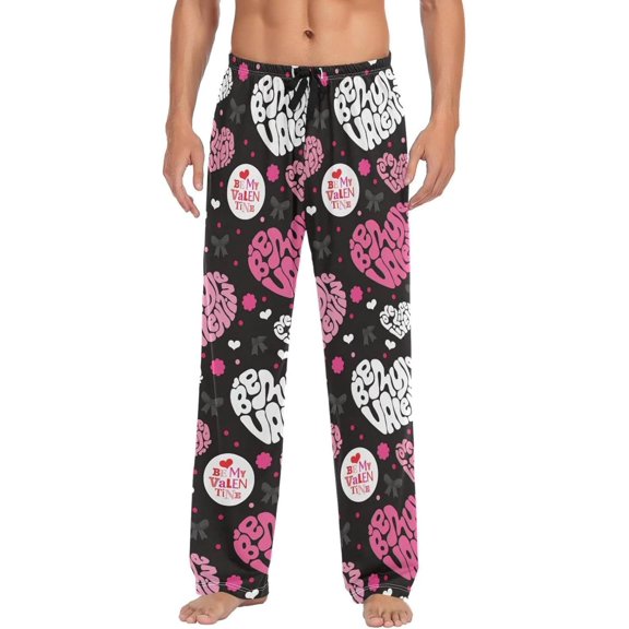 GZHJMY Valentine's Day Pajama Pants for Men, Lounge Pants Lightweight Men Pajama Bottoms with Drawstring Pockets, Christmas New Year Birthday Gifts, X-Large