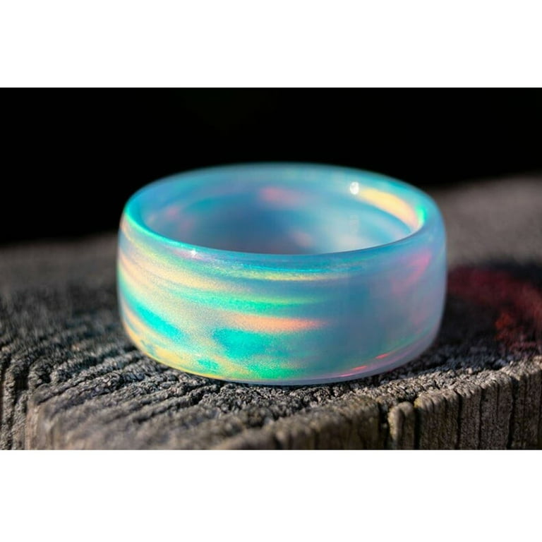 Blue cloud opal sale ring