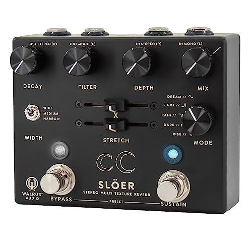 Walrus Audio SLOER Stereo Ambient Reverb Effects Pedal Black