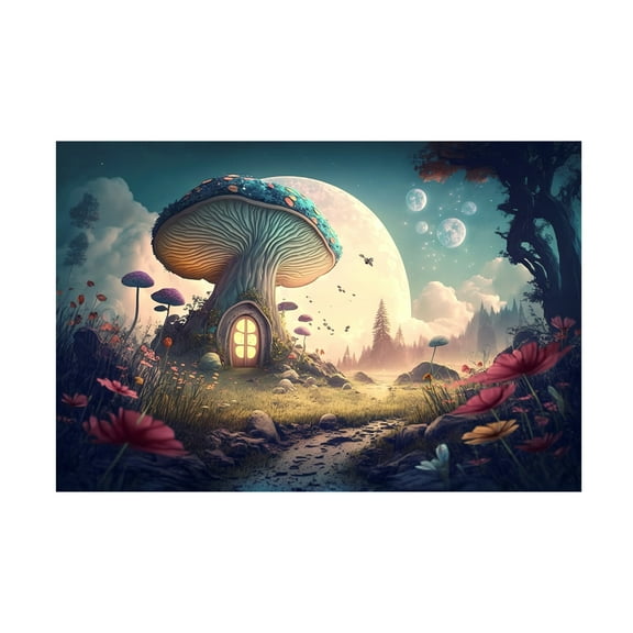 Canvas Wall Art - Ray Heere 'Fairytale Landscape 11' Wall Art for Living Room, Bedroom, or Office Décor by Trademark Fine Art - 19 x 12 Inches