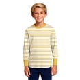 thumbnail image 5 of Swuxness Boys Long Sleeve Round-Neck Blouses Casual Shirts Stripe Printed Casual Top for Kids, 5 of 5