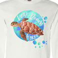 thumbnail image 4 of Inktastic Vero Beach, Florida Swimming Sea Turtle with Bubbles Long Sleeve T-Shirt, 4 of 5