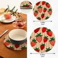 thumbnail image 3 of Coolnut Delicious Strawberries Pot Holders Trivets Set 2Pcs, Potholders for Kitchens, Pure Cotton Thread Weave Trivets for Hot Dishes/Pot/Bowl/Teapot/Hot Pot Holders Home Decor Gifts, 3 of 7