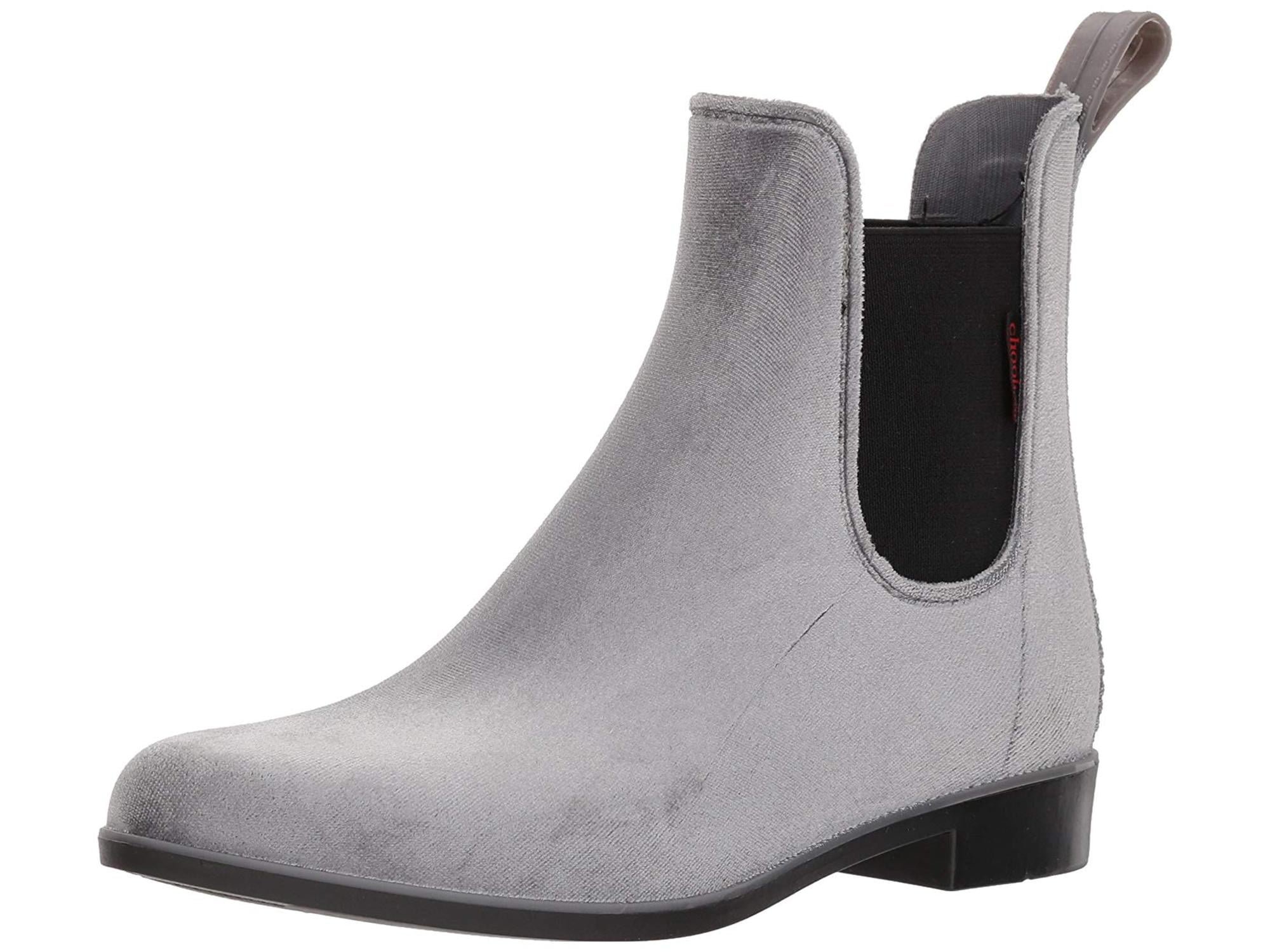 chooka vivien velvet chelsea boot