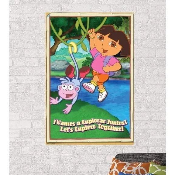 Kna Prints - Trends International Nickelodeon Dora The Explorer - Vine Wall Poster For Home Decor, Living Room, Bedroom, Office, UNFRAMED-8x12