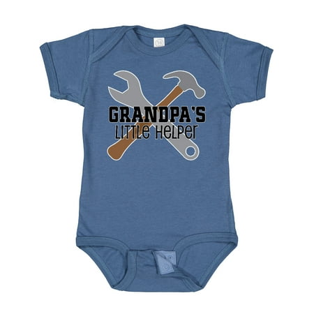 

Inktastic Grandpa Little Helper Gift Baby Boy Bodysuit