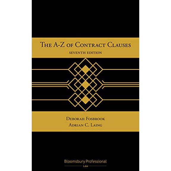 Pre-Owned The A-Z of Contract Clauses, 9781526512154, 1526512157, Hardcover, 7 edition