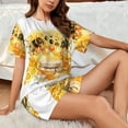 thumbnail image 6 of Womens Pajama Sets With Pocket, Honey Bee Lounge Sets Short Sleeve Sleepwear PJ Sets for Women, 6 of 6