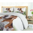 thumbnail image 5 of Ambesonne Beagle Duvet Cover Set, Focused in Mind Dog Sketch, 2-Calking, Rosewood Caramel, 5 of 7