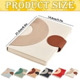 thumbnail image 3 of A5 Leather Journal Notebook 170 Pages Lined Notepad with Magnetic Closure Stationery Supplies - White, 3 of 5