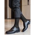 thumbnail image 5 of Luxtrada 10 Pairs Mens Sheer Ankle Quater Socks for Men Business/Casual Breathable Fresh Cool Soft Thin Sock (Black), 5 of 7