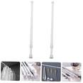 thumbnail image 3 of Toyvian 2Pcs Adjustable White Telescopic Rod for Bathroom Shower and Clothes Drying, 3 of 7