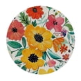 thumbnail image 2 of ARISTURING Table Cloth Cover Flower Pattern, Elastic Edge,Dining Table Round Tables Decoration,Multicolor,Round Tables White, 2 of 7