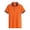 Orange, variant on Adult Men Polo Shirts Short Sleeve Button Tee Shirts Loose Fit White T Shirts for Man