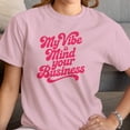 thumbnail image 3 of Smartprints My Vibe Is Mind Your Business Quote Women's T-shirt Light Pink, Cotton, S, 3 of 4