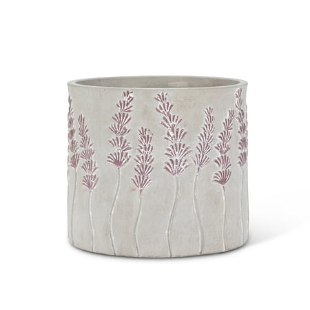 Set of 2 Medium Lavender Design Planter
