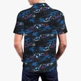 thumbnail image 4 of Daiia Blue Sports Car Pattern Men’s Polo Shirts,Solid Deck Shirt,Classic Fit, Breathable Cotton Polo for Casual and Sport Wear-X-Large, 4 of 9