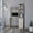 Light Gray, variant on Computer Desk With 3 Shelves And Flawless Office Storage Wood Artistic For Craft Work