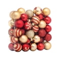 thumbnail image 1 of Inteprter Paquete de 50 bolas de Navidad para colgar en ambientes festivos, decoraciones para fiestas de invierno, adornos resistentes a la Kits de decoración para fiestas, 1 of 6
