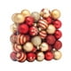 thumbnail image 1 of Kearding Paquete de 50 bolas de Navidad colgantes Festival atmósferas decoraciones fiesta de invierno al aire libre adornos reutilizables Kits de decoración para fiestas, 1 of 6
