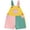 Pink, variant on Edvintorg Girls Jumpsuit Rompers Bib Overalls Color Block Adjustable Suspender Shorts Jeans Overalls Shortalls with Pockets 6M-4Y