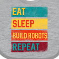 thumbnail image 4 of Inktastic Robotics Eat Sleep Build Robots Repeat Boys or Girls Baby Bib, 4 of 4