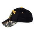 thumbnail image 2 of Officially Licensed US Army Retired Baseball Cap in Black & Digital Camo, 2 of 4