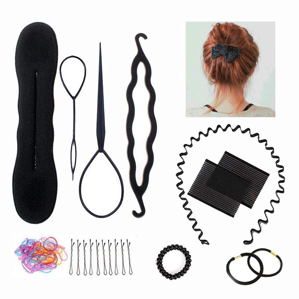 Training Head, TopDirect 29" Colorful Hair Mannequin Manikin Head Cosmetology Doll Head Practice Styling Hairdressing Training Braiding Heads with Clamp Holder and Tool Set