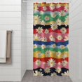 thumbnail image 2 of Pioneer Flower Floral Print Pattern Shower Curtain 36"x72" ,Bathroom Decorative Shower Curtains Set with 12 Hooks,Modern Waterproof Washable Shower Curtain, 2 of 6