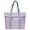 Purple blue mixture, variant on Duryarhall Water Resistant Nylon Tote Bag for Women, Lightweight Travel Shoulder Bag Handbag With Zipper for Travel, Work, Beach, Gym
