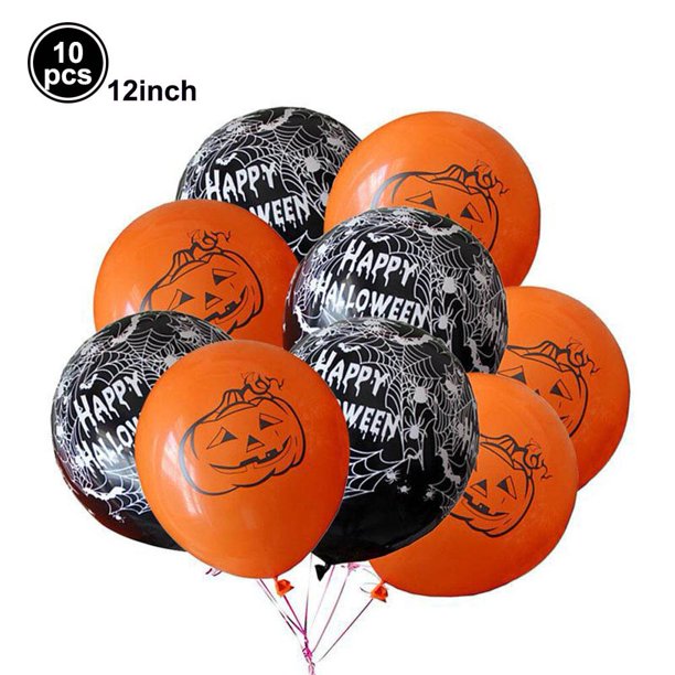 Globos de aluminio para decoración de Halloween, Globos de calabaza, fantasma, Araña, bruja, murciélago, juguetes inflables para niños, suministros para fiestas