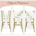thumbnail image 5 of 60 PCS Satin Chair Sashes Bows White Shiny Ribbon Ties Back Cover for Wedding Party Birthday Banquet Baby Shower Event Celebration Decoration (7 x 78 in, White), 5 of 16