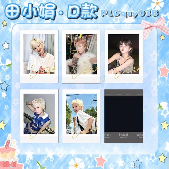 Mini tarjetas de famosos del mundo del entretenimiento coreano: Choi Soo-bin, Seo Min-ho, Jisoo, Jennie, Cortis. Colección de polaroids firmadas.