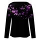 thumbnail image 5 of Moda mujer manga larga cuello redondo blusa estampada otoño casual pulóver tops Fridja  fjkfkj510, 5 of 5