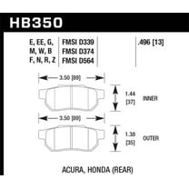 Hawk 97-99 Acura CL / 93-02 Honda Accord Coupe DX/EX/LX/96-10 Civic Coupe EX DTC-60 Race Brake Pads