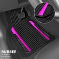 thumbnail image 3 of CAR GRAND Heavy Rubber Car Floor Mats, Deep Waterproof Car Mats All Weather, Universal Trim-to Fit Automotive Floor Mats for Car SUV Truck Van, Durable Floor Liners waterproof anti-slip black pink, 3 of 8